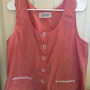 Victoria’s Secret country gingham red top